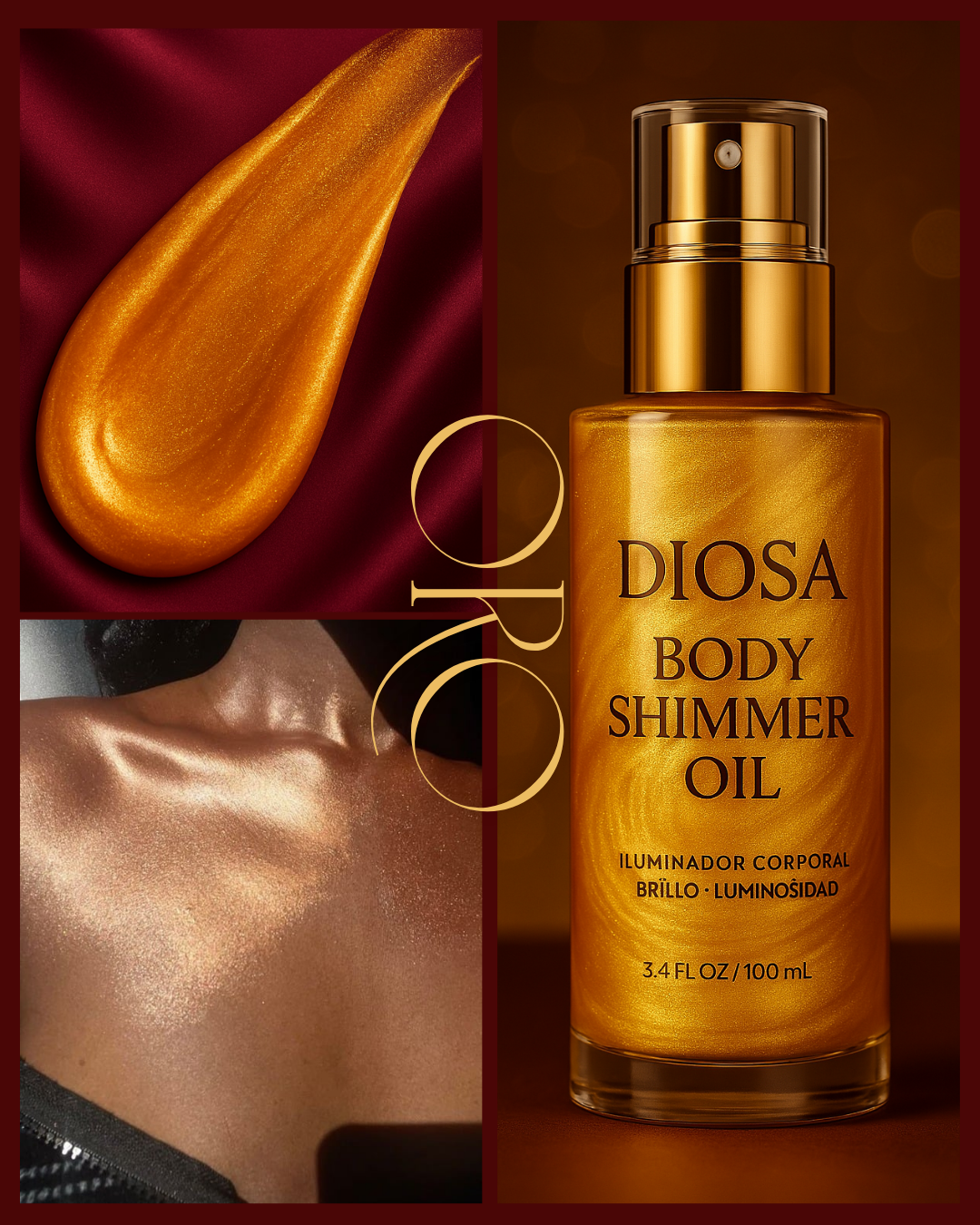 -DIOSA Peligrosa- Aceite corporal autobronceador "Sadoer" 85ML