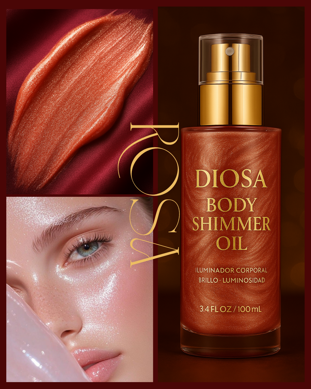 -DIOSA Peligrosa- Aceite corporal autobronceador "Sadoer" 85ML