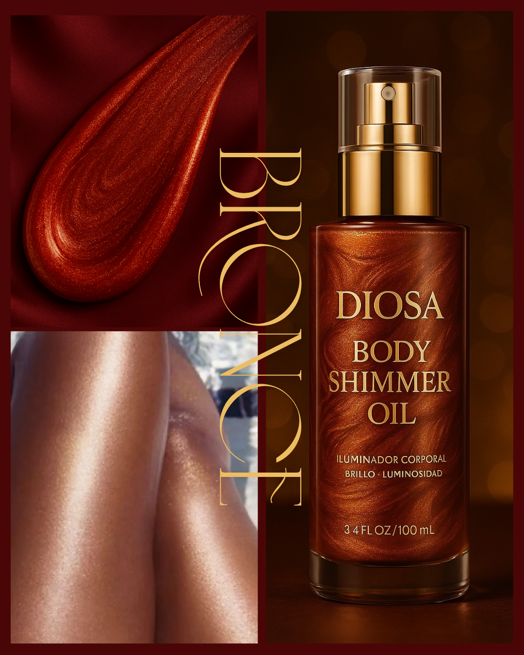-DIOSA Peligrosa- Aceite corporal autobronceador "Sadoer" 85ML