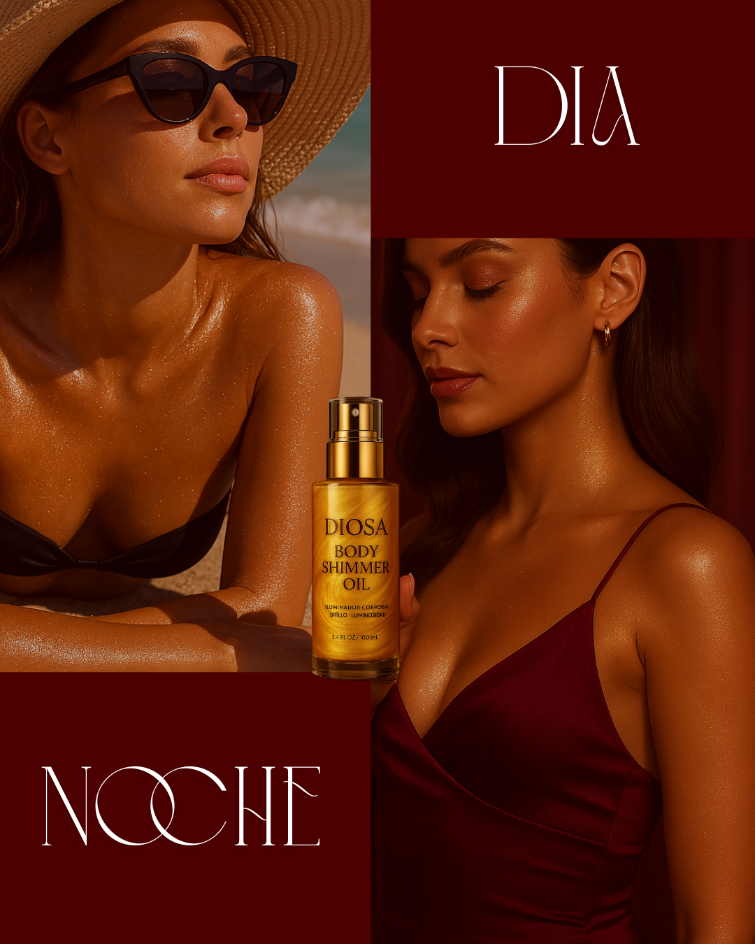 -DIOSA Peligrosa- Aceite corporal autobronceador "Sadoer" 85ML